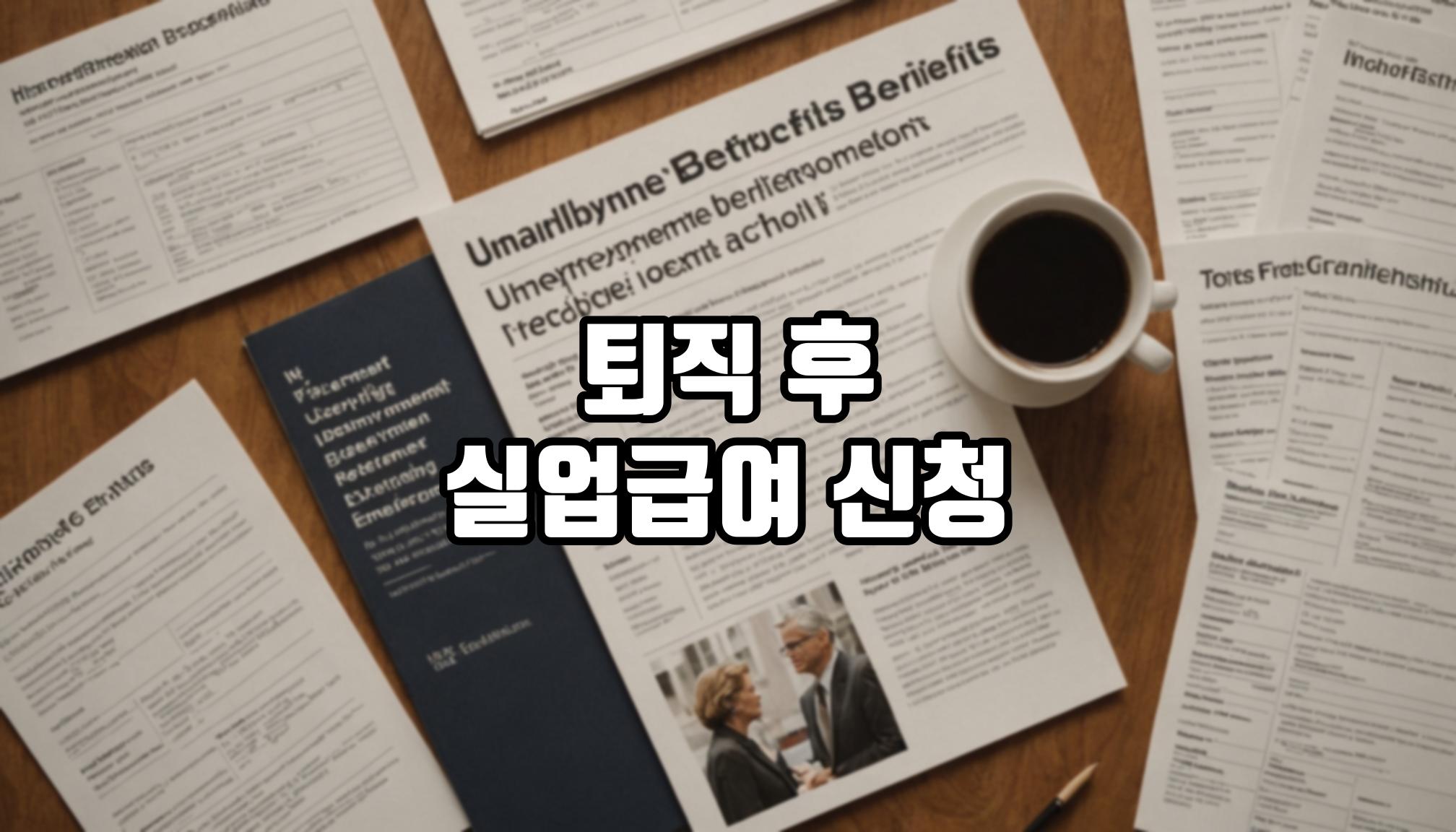 퇴직 후 실업급여 신청 순서