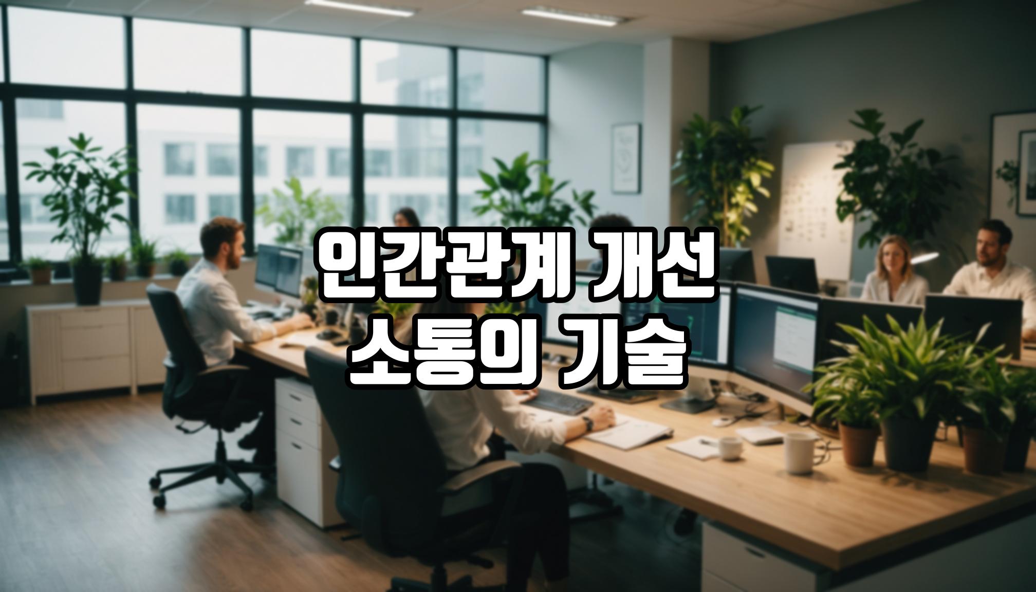 직장 내 인간관계 개선 방법은?