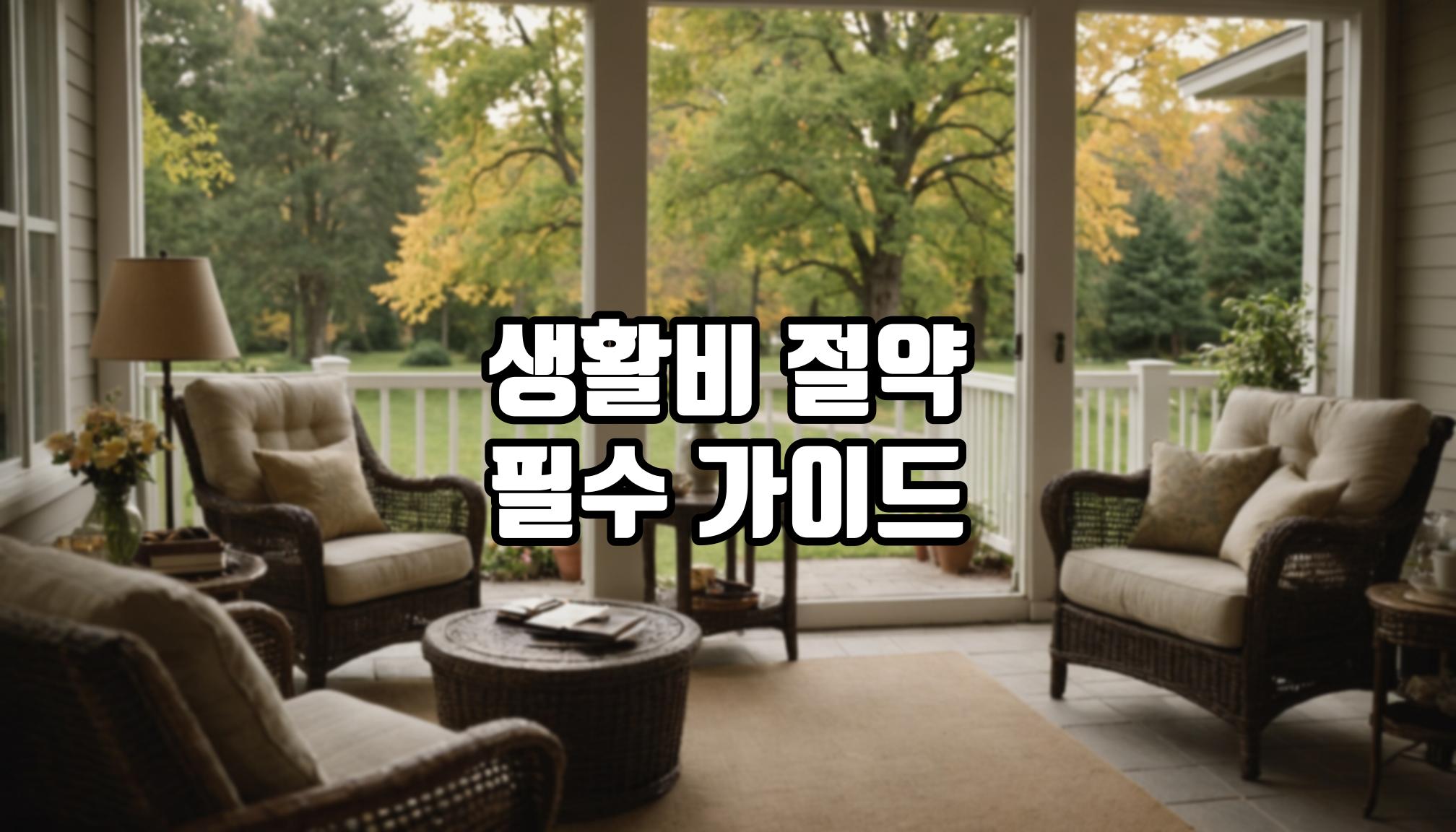 퇴직 후 생활비 절약 꿀팁