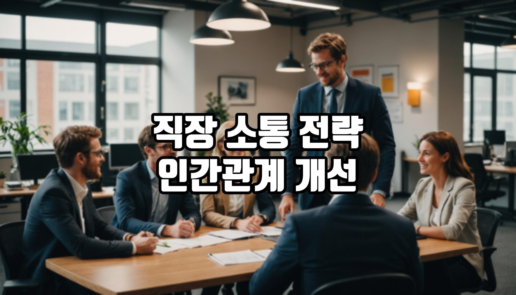 직장 내 인간관계의 숨겨진 비밀은?