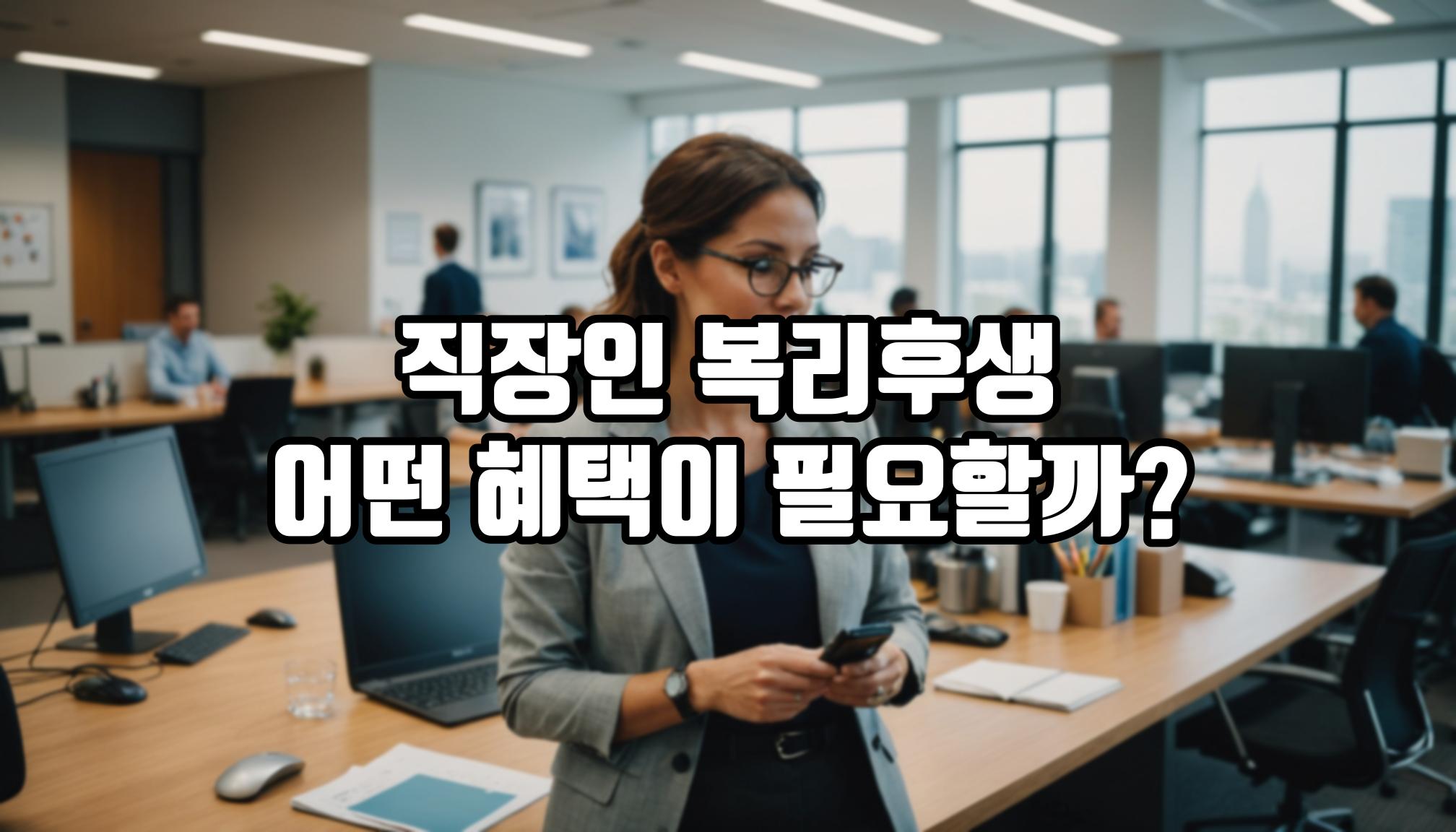 직장인 복리후생, 어떤 혜택이 필요할까?