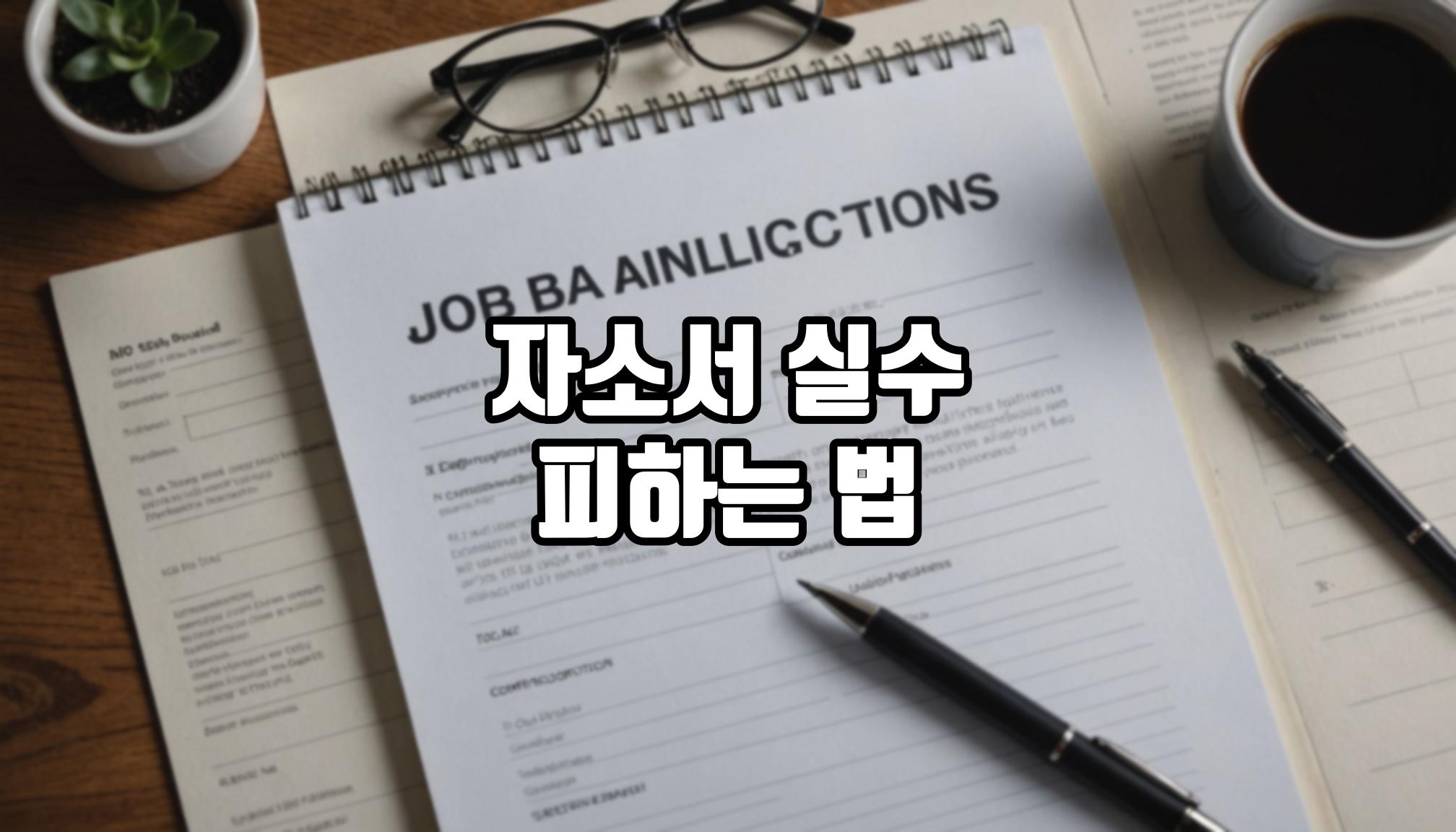 자소서 작성 시 흔히 하는 실수는?