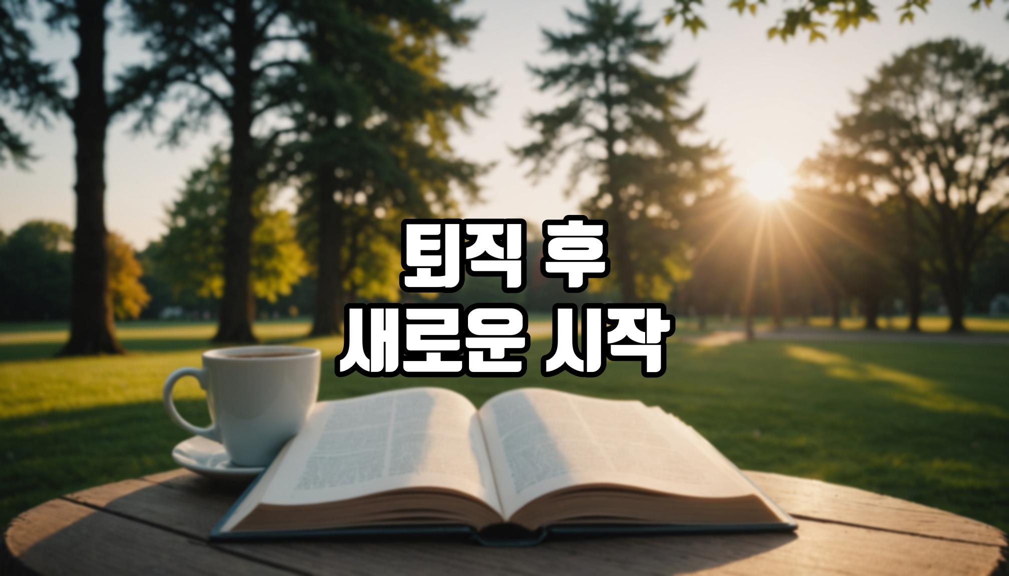 퇴직 후 하루 루틴 만들기